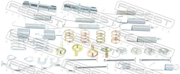 Priedų komplektas, stovėjimo stabdžių trinkelės FEBEST 0104-GRJ150R-KIT