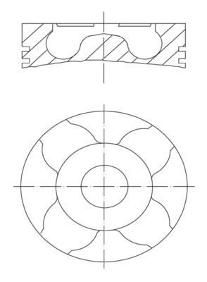 MAHLE 011 PI 00114 001 Stūmoklis