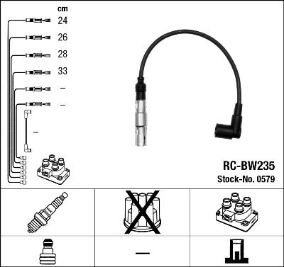 Uždegimo laido komplektas NGK 0579