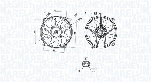 MAGNETI MARELLI 069422708010 Ventiliatorius, radiatoriaus