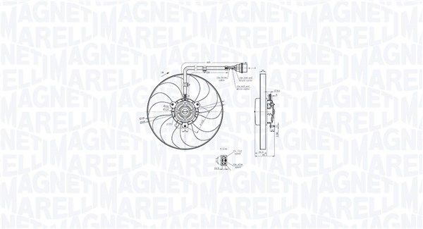 MAGNETI MARELLI 069422847010 Ventiliatorius, radiatoriaus