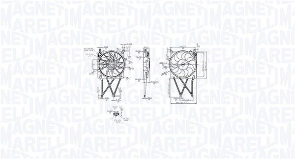 MAGNETI MARELLI 069422862010 Ventiliatorius, radiatoriaus