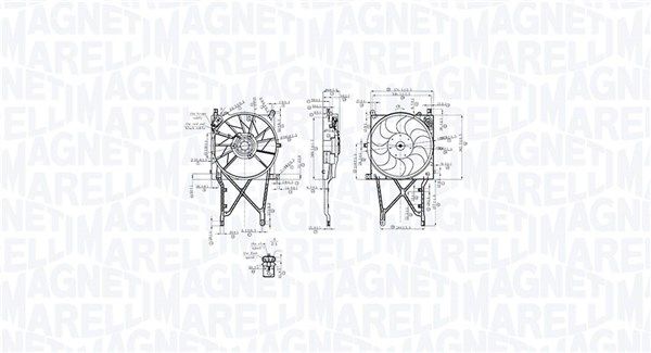MAGNETI MARELLI 069422863010 Ventiliatorius, radiatoriaus