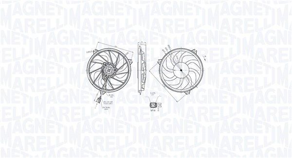 MAGNETI MARELLI 069422865010 Ventiliatorius, radiatoriaus