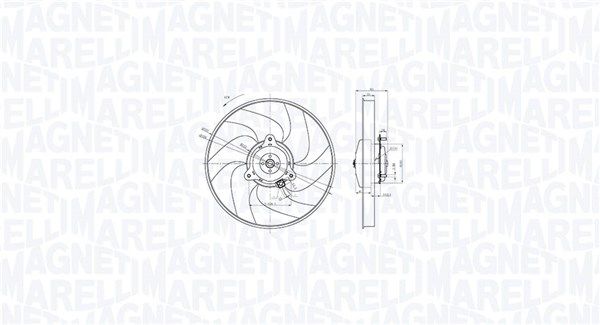 MAGNETI MARELLI 069422866010 Ventiliatorius, radiatoriaus