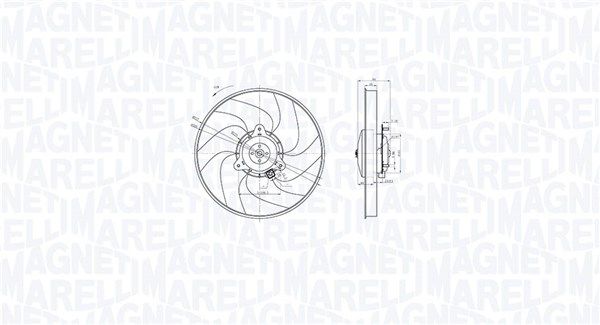 MAGNETI MARELLI 069422871010 Ventiliatorius, radiatoriaus