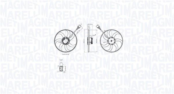 MAGNETI MARELLI 069422875010 Ventiliatorius, radiatoriaus