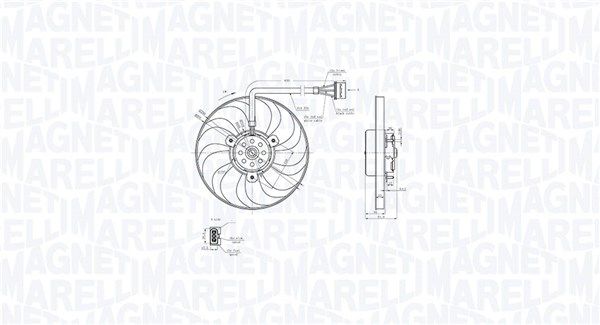 MAGNETI MARELLI 069422876010 Ventiliatorius, radiatoriaus