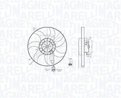 Ventiliatorius, radiatoriaus MAGNETI MARELLI 069422887010
