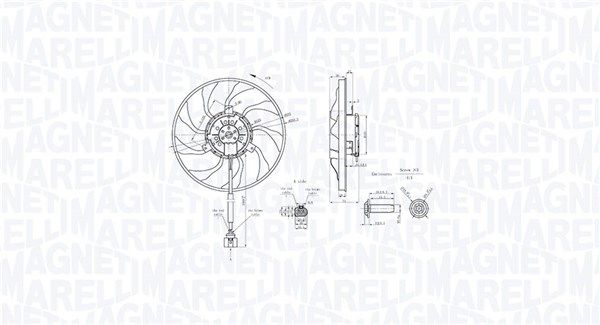 MAGNETI MARELLI 069422890010 Ventiliatorius, radiatoriaus