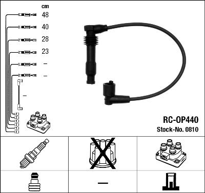 Uždegimo laido komplektas NGK 0810