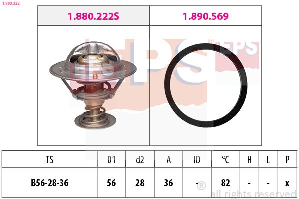 EPS 1.880.222 Termostatas, aušinimo skystis