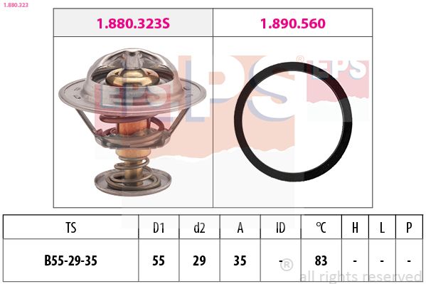 EPS 1.880.323 Termostatas, aušinimo skystis