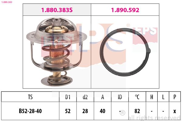 EPS 1.880.383 Termostatas, aušinimo skystis