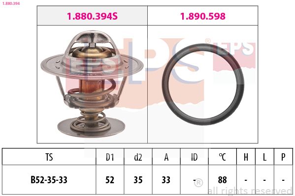 EPS 1.880.394 Termostatas, aušinimo skystis
