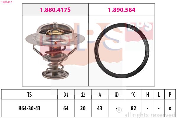 EPS 1.880.417 Termostatas, aušinimo skystis