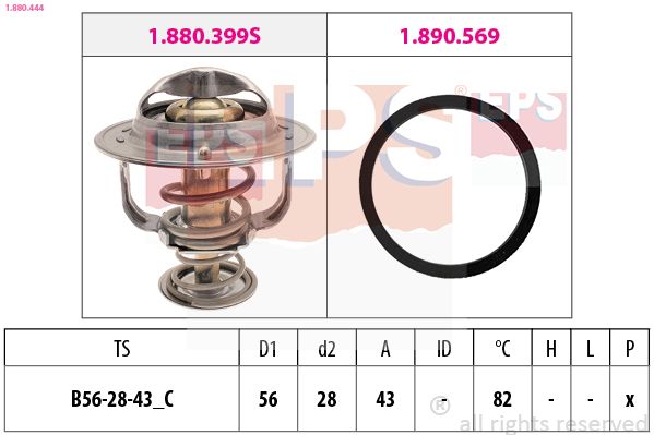 EPS 1.880.444 Termostatas, aušinimo skystis