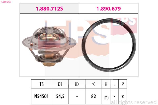 EPS 1.880.712 Termostatas, aušinimo skystis