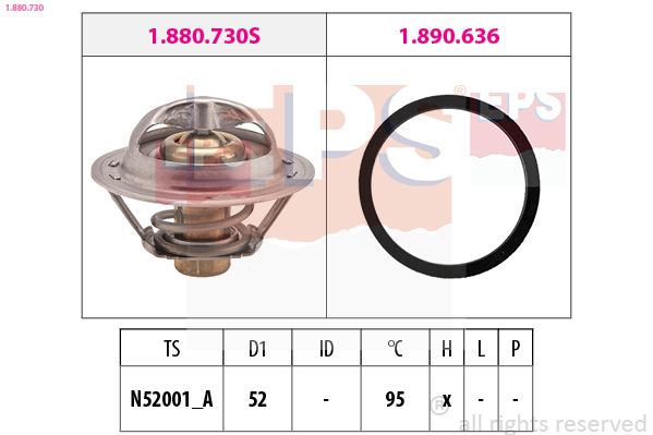 EPS 1.880.730 Termostatas, aušinimo skystis