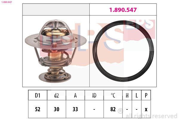 EPS 1.880.947 Termostatas, aušinimo skystis