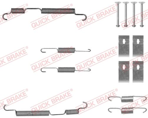Priedų komplektas, stabdžių trinkelės QUICK BRAKE 105-0050