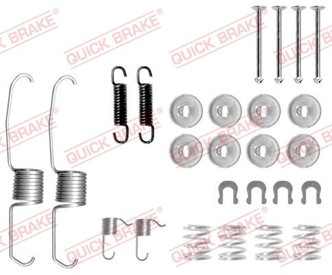 Priedų komplektas, stabdžių trinkelės QUICK BRAKE 105-0637