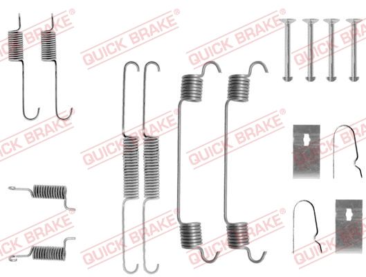 Priedų komplektas, stabdžių trinkelės QUICK BRAKE 105-0675