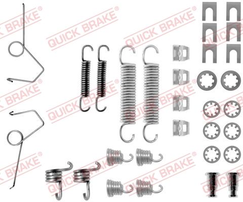 Priedų komplektas, stabdžių trinkelės QUICK BRAKE 105-0686