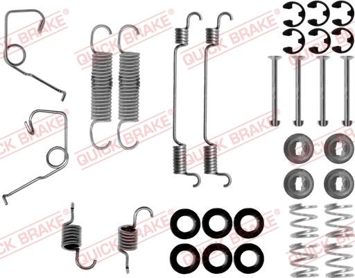 Priedų komplektas, stabdžių trinkelės QUICK BRAKE 105-0705