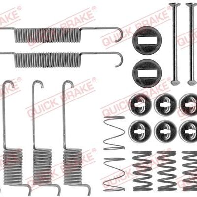 Priedų komplektas, stabdžių trinkelės QUICK BRAKE 105-0715
