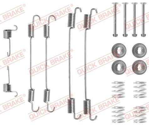 Priedų komplektas, stabdžių trinkelės QUICK BRAKE 105-0750