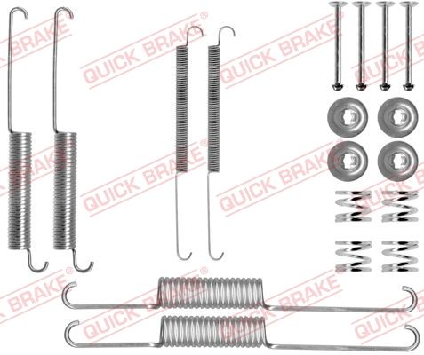 Priedų komplektas, stabdžių trinkelės QUICK BRAKE 105-0758