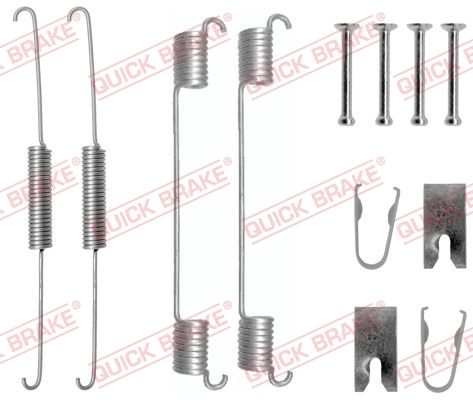 Priedų komplektas, stabdžių trinkelės QUICK BRAKE 105-0781