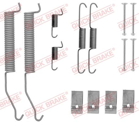 Priedų komplektas, stabdžių trinkelės QUICK BRAKE 105-0812