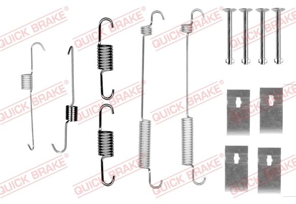 Priedų komplektas, stabdžių trinkelės QUICK BRAKE 105-0846