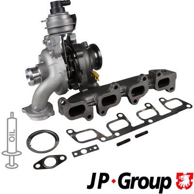 Kompresorius, įkrovimo sistema JP GROUP 1117404100