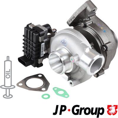 Kompresorius, įkrovimo sistema JP GROUP 1217400700