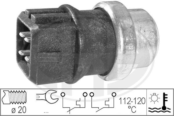 ERA 330164 Temperatūros jungiklis, radiatoriaus ventiliatorius