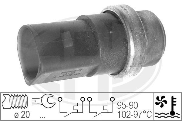 ERA 330231 Temperatūros jungiklis, radiatoriaus ventiliatorius