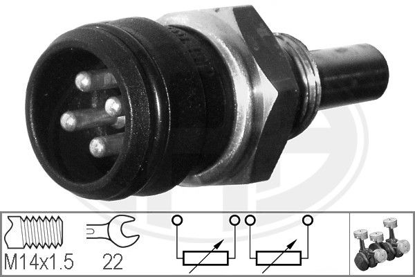 ERA 330334 Siuntimo blokas, aušinimo skysčio temperatūra