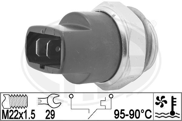 ERA 330962 Temperatūros jungiklis, radiatoriaus ventiliatorius
