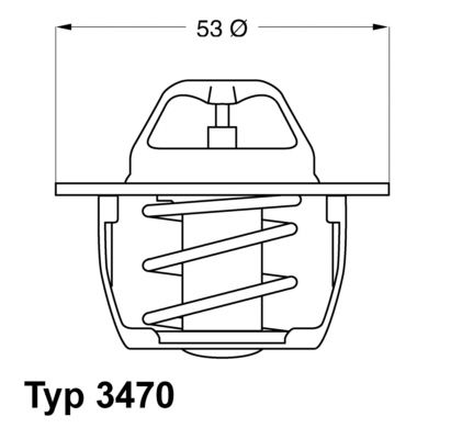 BorgWarner (Wahler) 3470.89D50 Termostatas, aušinimo skystis