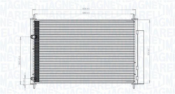 MAGNETI MARELLI 350203767000 Kondensatorius, oro kondicionierius