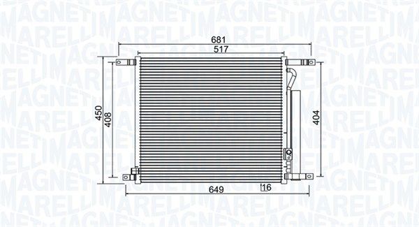 MAGNETI MARELLI 350203966000 Kondensatorius, oro kondicionierius
