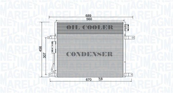 MAGNETI MARELLI 350203967000 Kondensatorius, oro kondicionierius