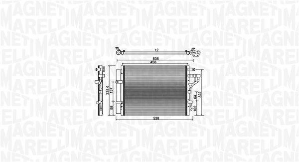 MAGNETI MARELLI 350203981000 Kondensatorius, oro kondicionierius