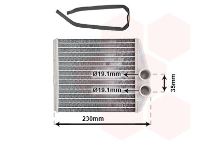 VAN WEZEL 37006355 Šilumokaitis, salono šildymas