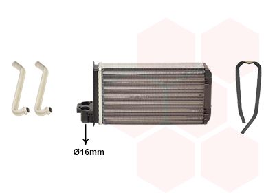 VAN WEZEL 40006088 Šilumokaitis, salono šildymas