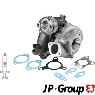 JP GROUP 4017400500 Kompresorius, įkrovimo sistema
