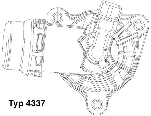 BorgWarner (Wahler) 4337.105D Termostatas, aušinimo skystis